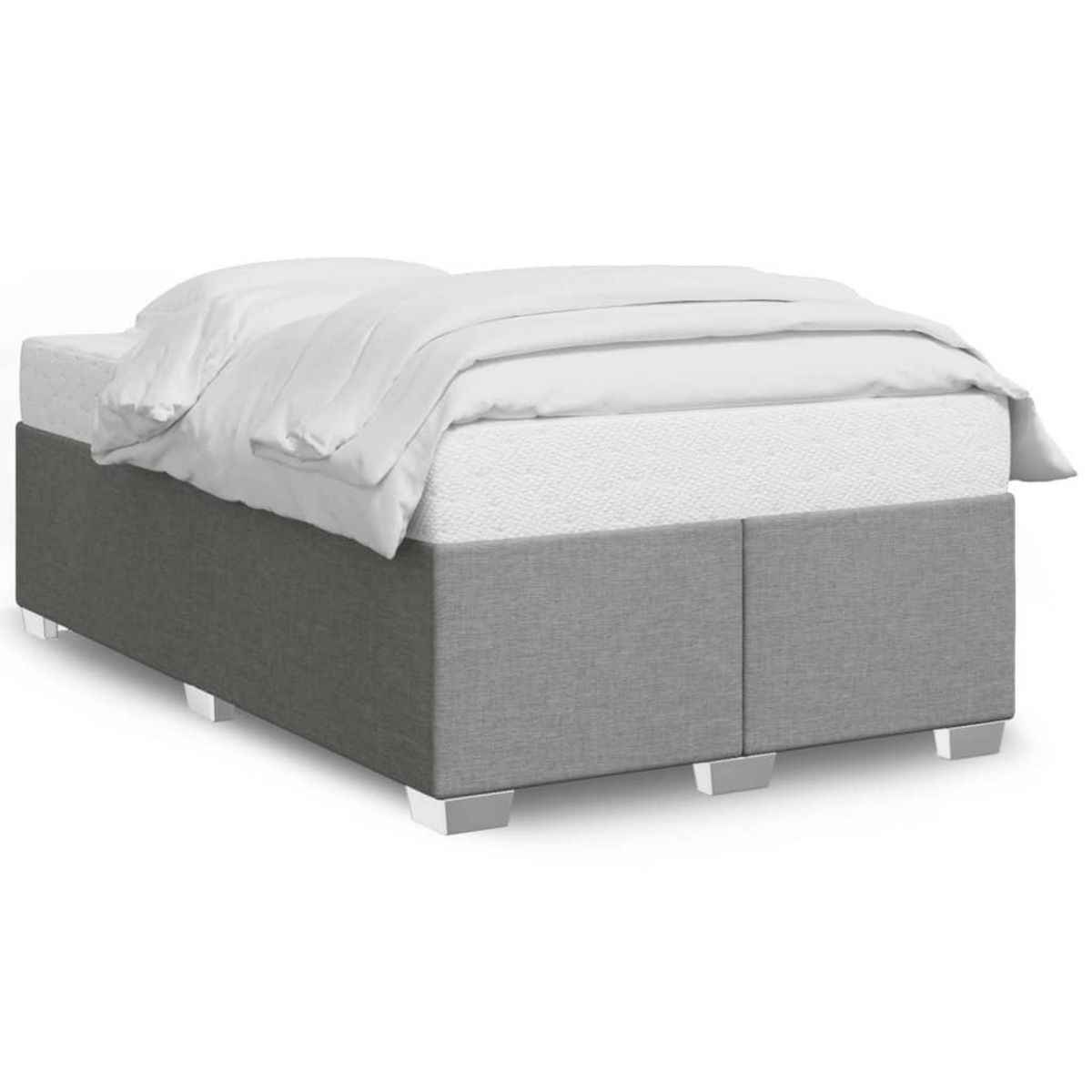 VIDAXL Cadre de lit sans matelas gris clair 120x190 cm tissu