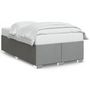 Voir la diapositive 2 : VIDAXL Cadre de lit sans matelas gris clair 120x190 cm tissu