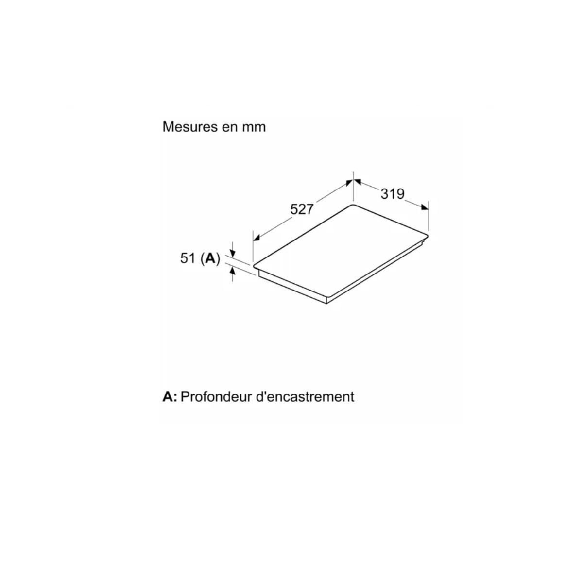 Neff Domino vitrocéramique 32cm 3700w noir - T63TDX1L0