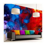 Paris Prix Papier Peint  Colored Flames. Coloris disponibles : Multicolore