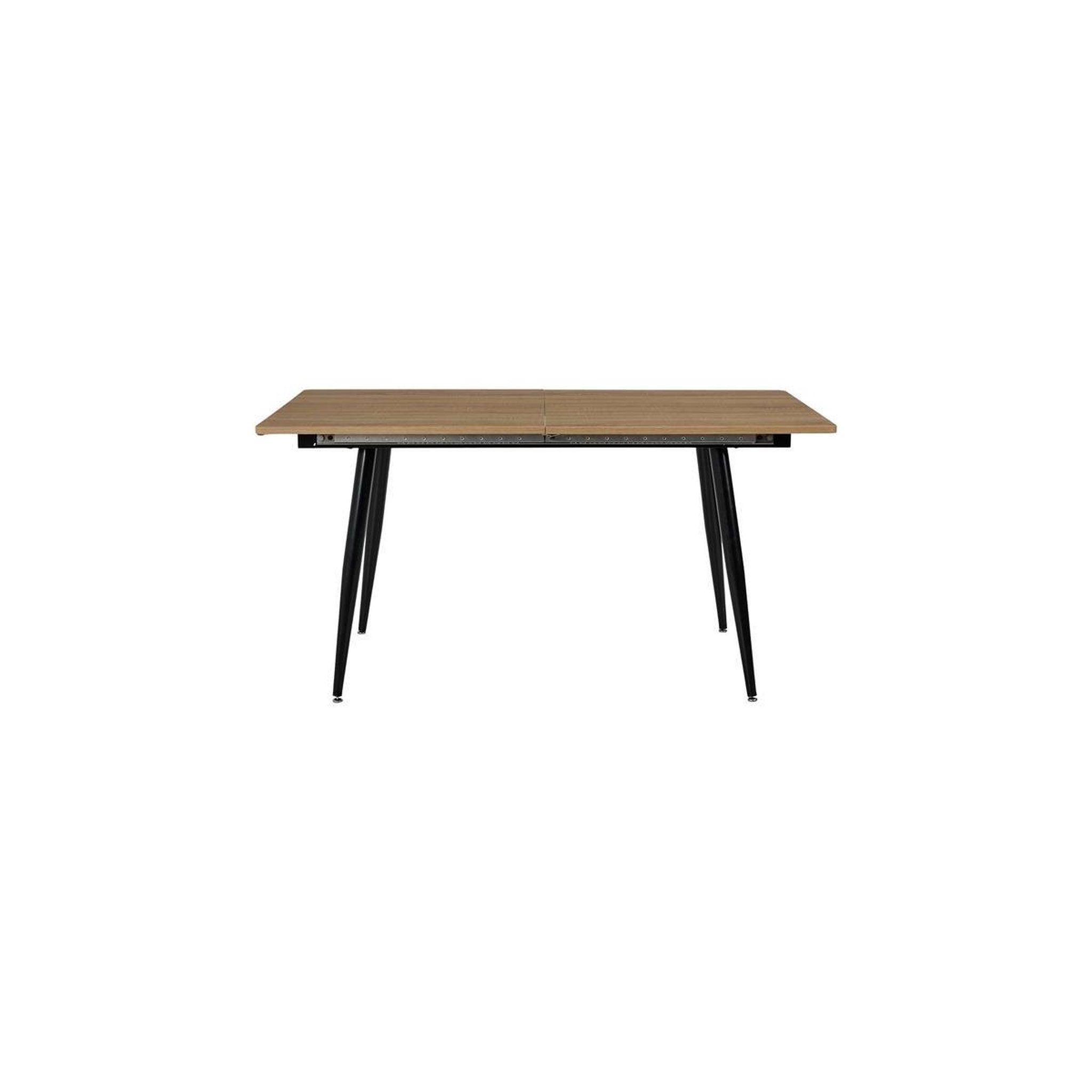 Voir la diapositive 2 : The Home Deco Factory Table à manger extensible  loka  150-200cm marron
