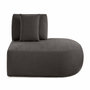 Voir la diapositive 1 : LISA DESIGN Santorini - module d'assise droit - en tissu texturé
