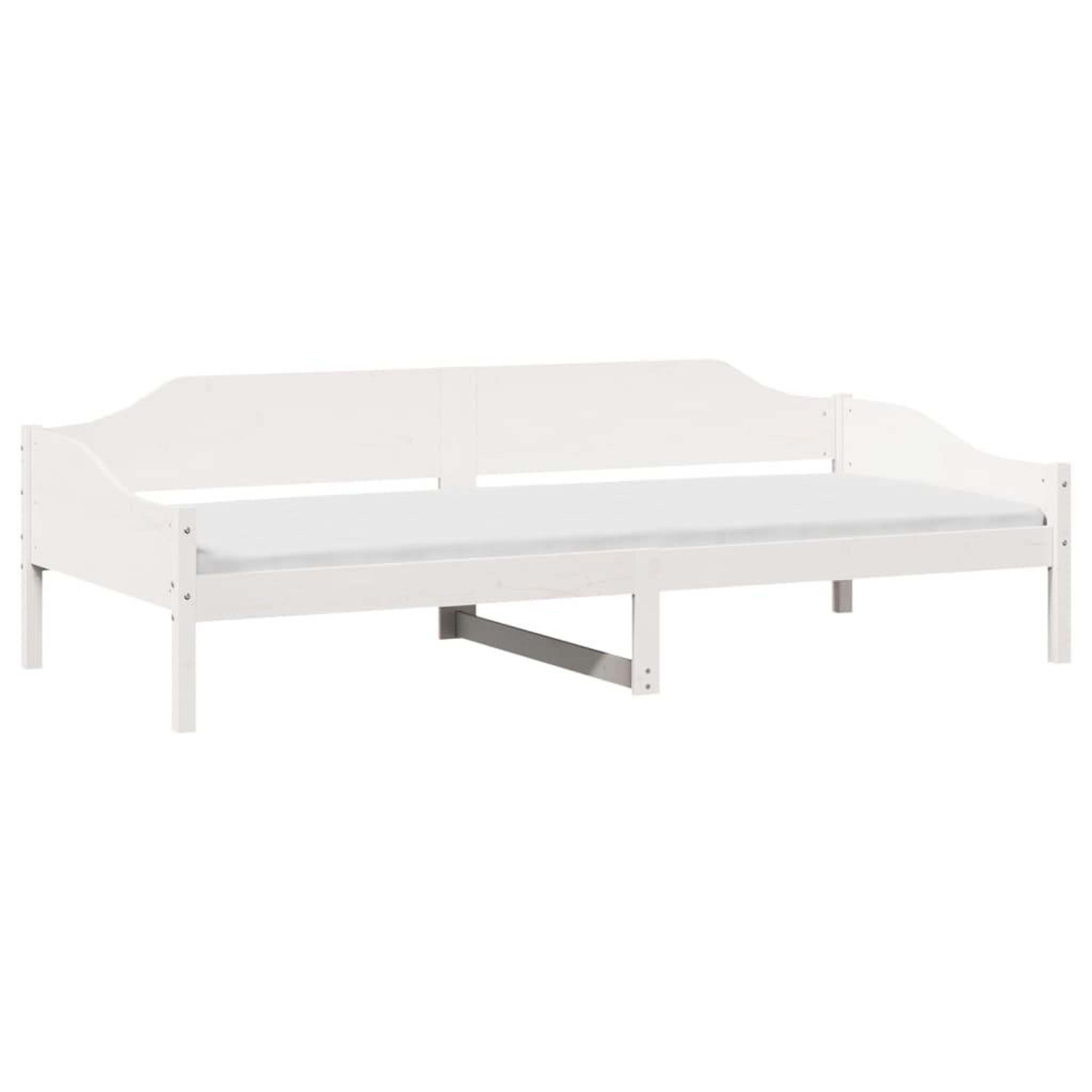 Voir la diapositive 3 : VIDAXL Cadre de lit sans matelas blanc 90x200 cm bois de pin massif