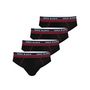 Voir la diapositive 1 : SERGE BLANCO Lot de 4 slips homme en coton French