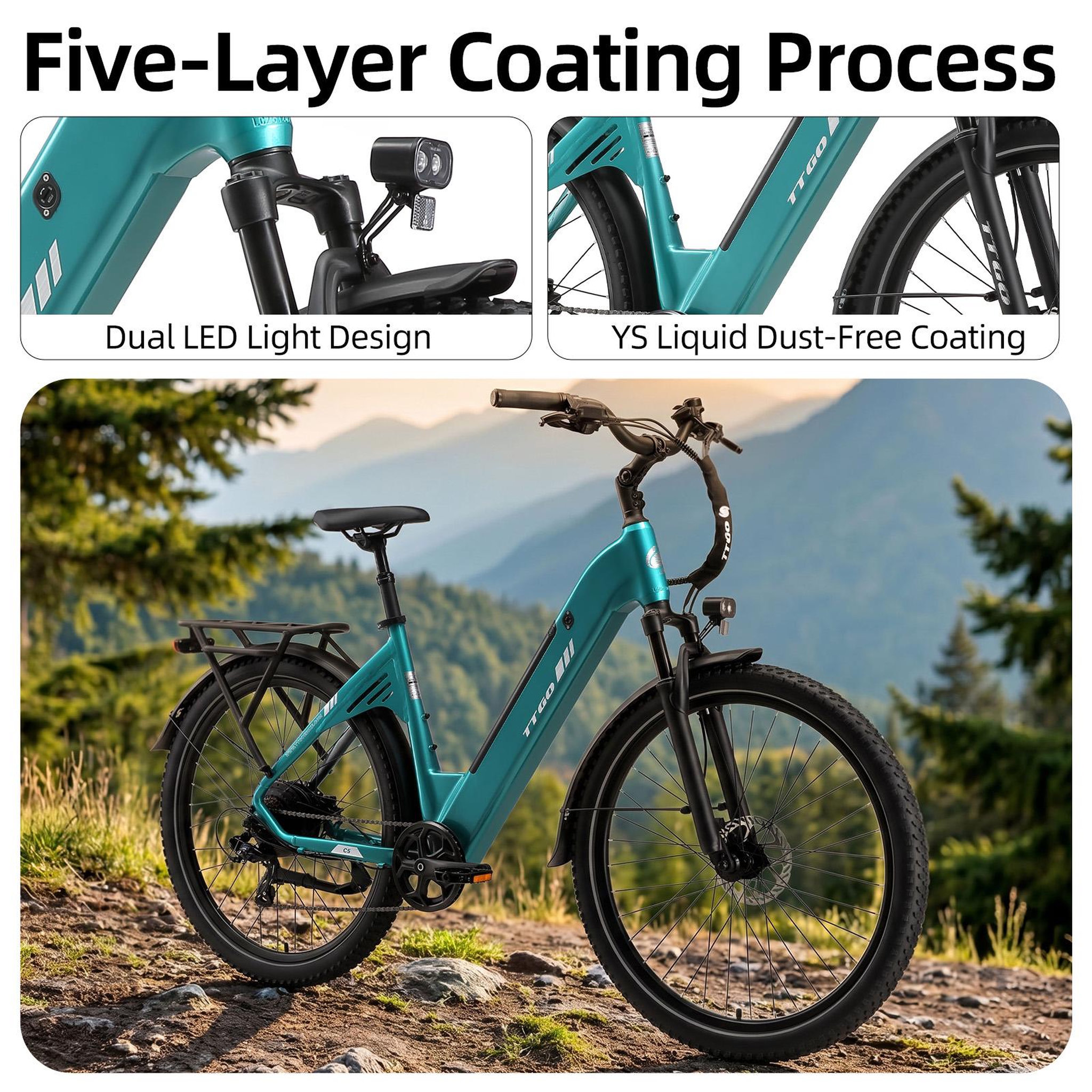 Voir la diapositive 4 : TTGO Vélo électrique TTGO C5 250 W