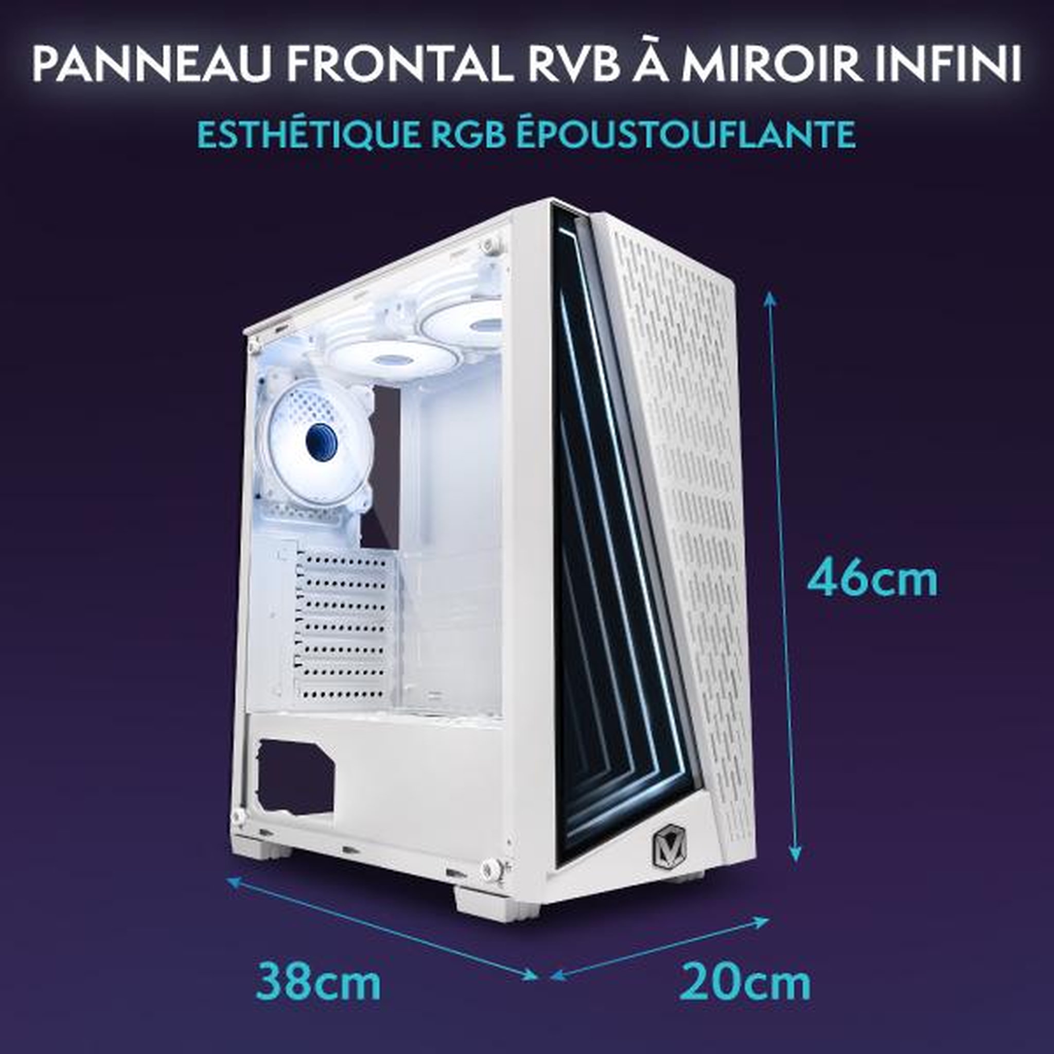Voir la diapositive 4 : VIBOX PC Gamer - Ryzen 3 3200G, Graphiques intégrés, 8 Go RAM, 480 Go SSD, Linux, WiFi