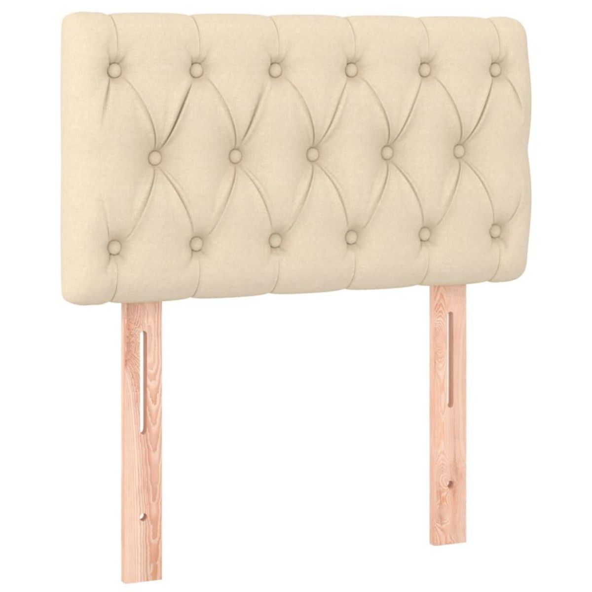 VIDAXL Tete de lit a LED Creme 80x7x78/88 cm Tissu