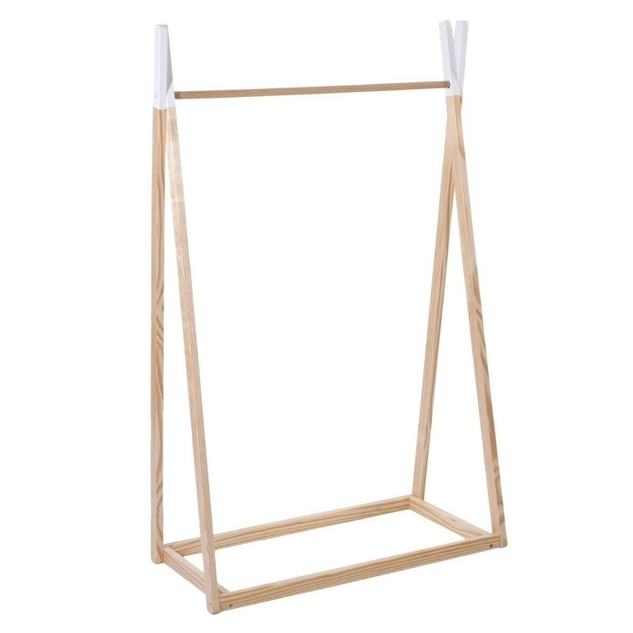 Voir la diapositive 1 : Atmosphera Kids Penderie pour Enfant en Pin  Rêve  126cm Naturel