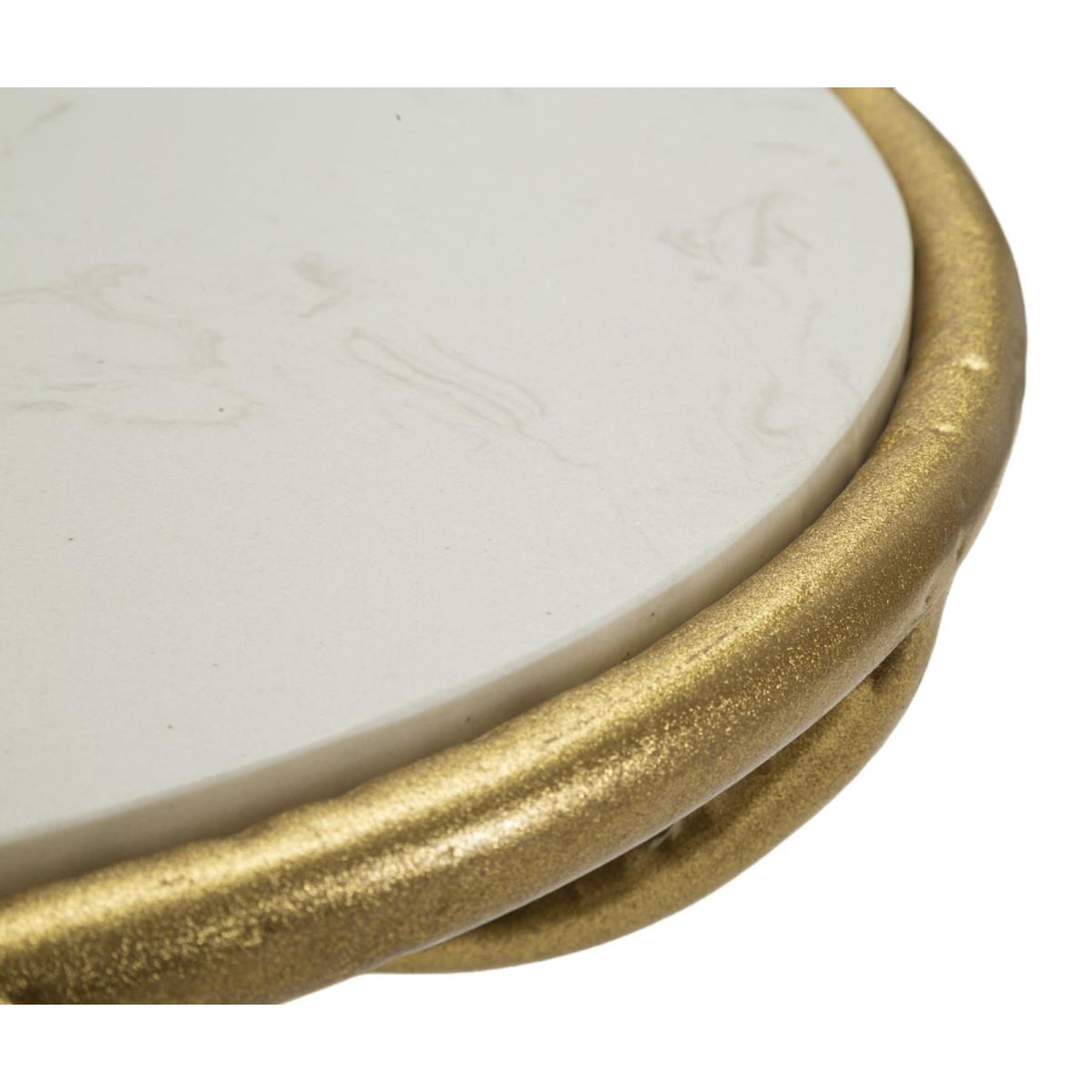 Voir la diapositive 3 : Paris Prix Table d'appoint en marbre  birds  60cm or