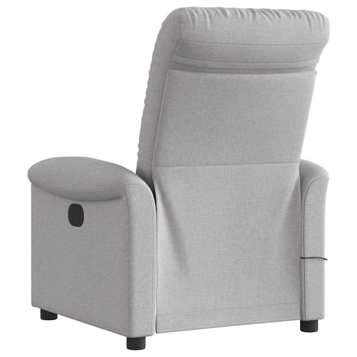 VIDAXL Fauteuil de massage inclinable gris nuage tissu
