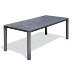 Paris Prix Table de Jardin en Céramique  Camargue  220cm Gris Anthracite