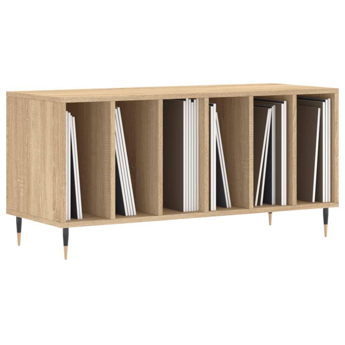 VIDAXL Armoire a disques chene sonoma 100x38x48 cm bois d'ingenierie