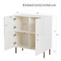 Voir la diapositive 3 : MERAX Buffet 2 porte(s) 0 tiroir(s) - 80 cm blanc mdf