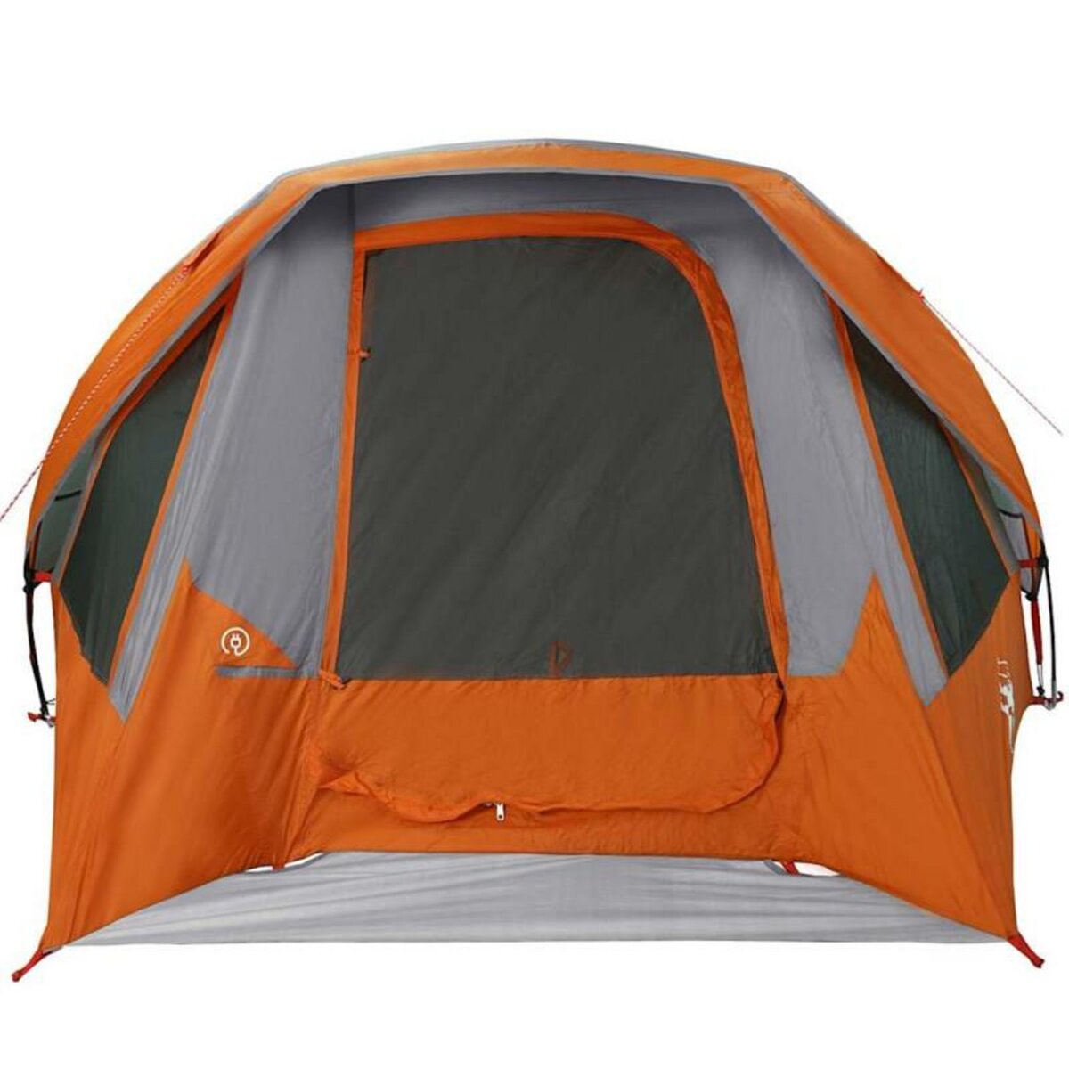 VIDAXL Tente de camping de cabine 4 personnes gris orange imperméable