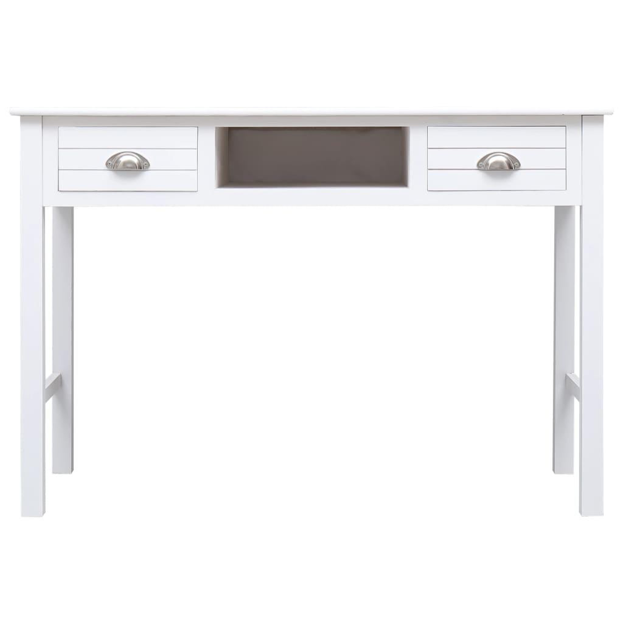 Voir la diapositive 4 : VIDAXL Bureau Blanc 110 x 45 x 76 cm Bois