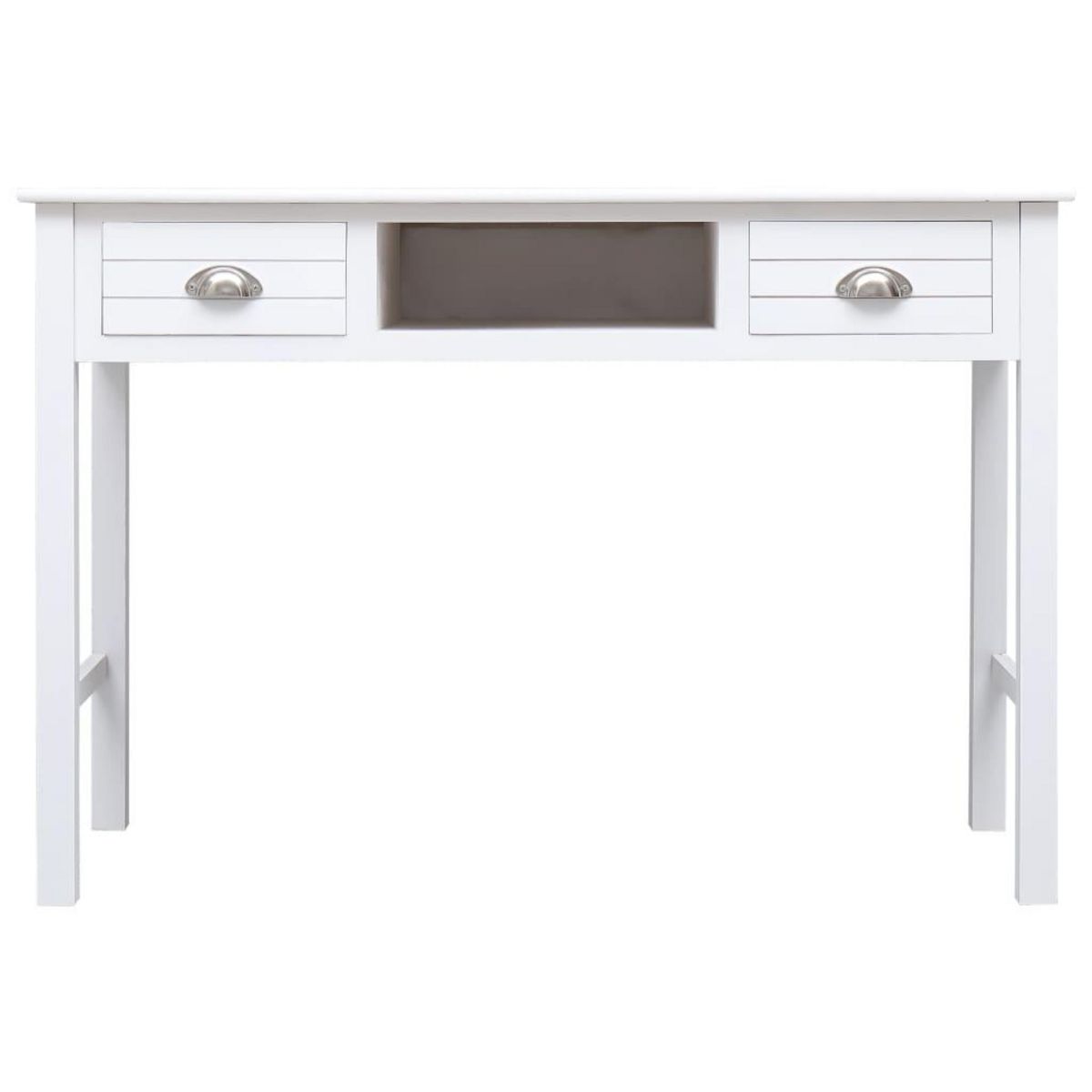 VIDAXL Bureau Blanc 110 x 45 x 76 cm Bois