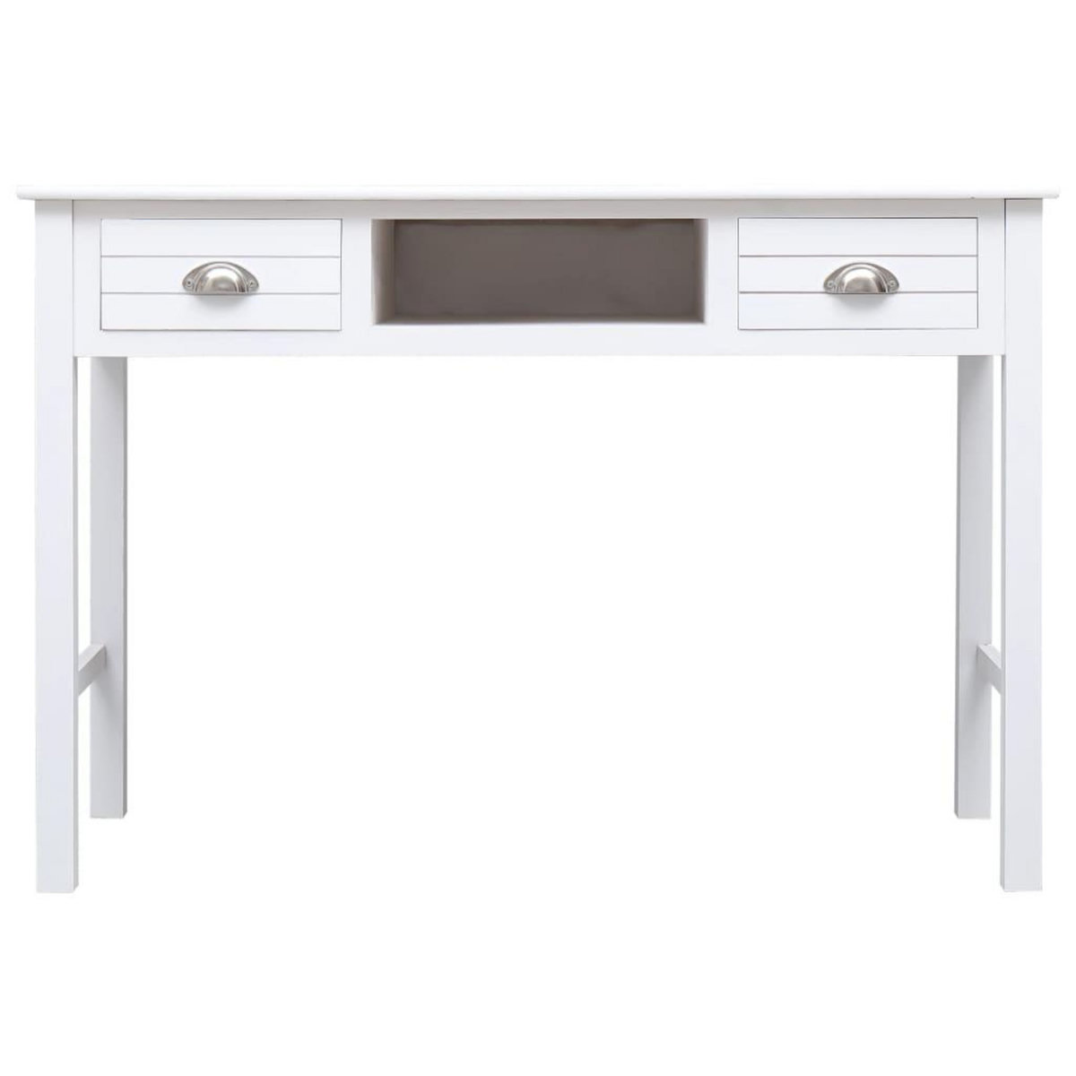 VIDAXL Bureau Blanc 110 x 45 x 76 cm Bois