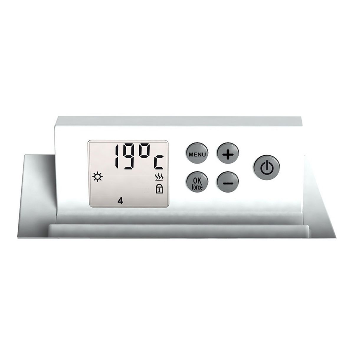 CARRERA Sèche-serviettes électrique 1000W à rayonnement en verre blanc