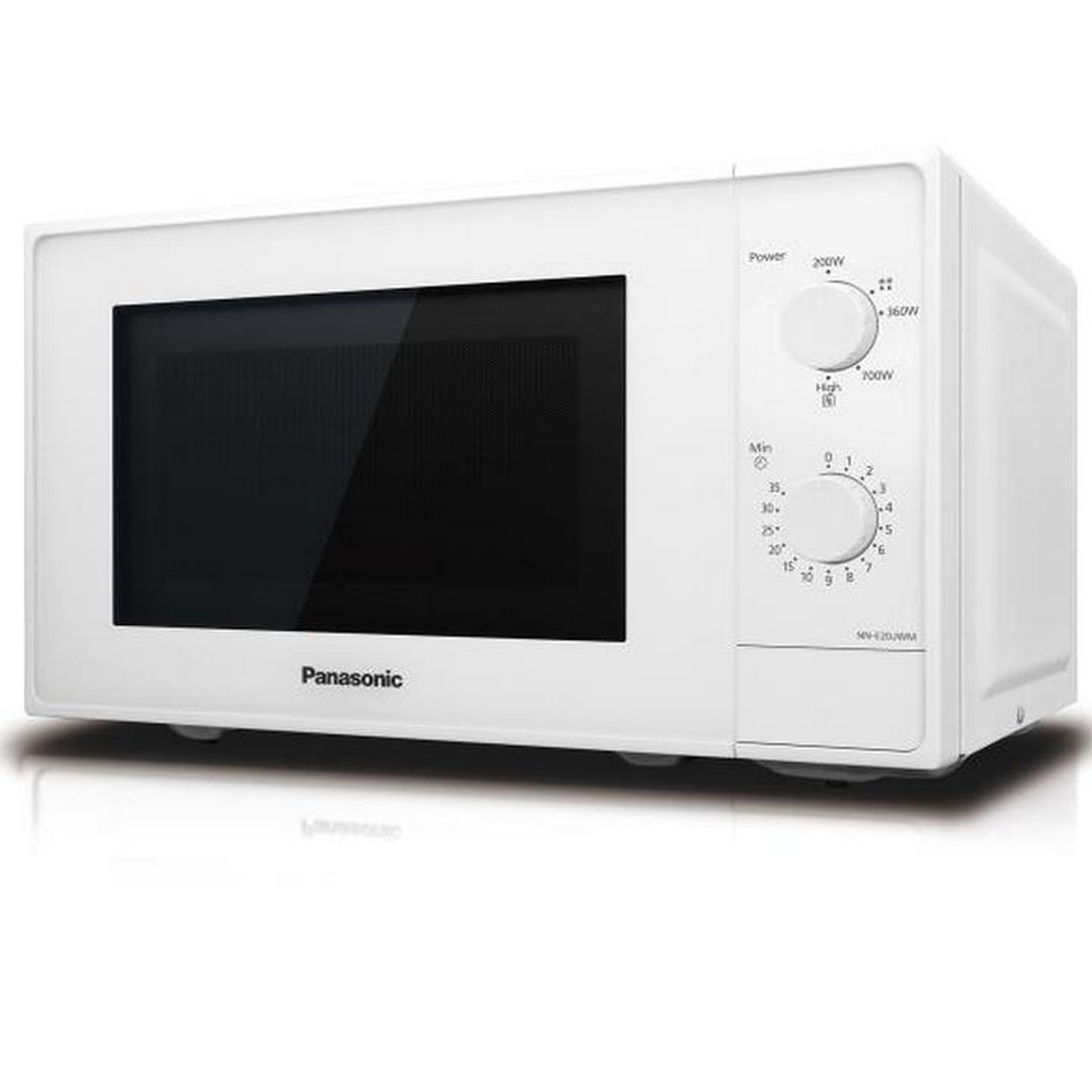 Voir la diapositive 2 : PANASONIC Micro ondes solo 20l 800w blanc - nne20jw