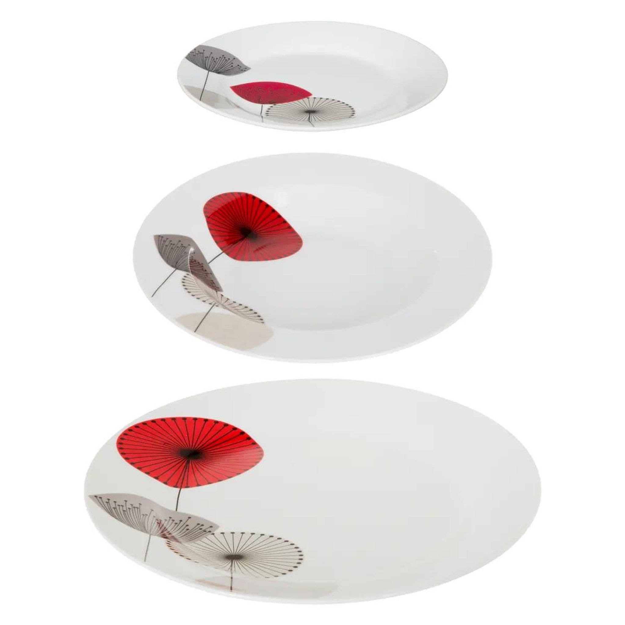 SECRET DE GOURMET Service de table 18 pièces  osara  26cm blanc