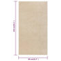 Voir la diapositive 6 : VIDAXL Tapis a poils courts 80x150 cm Beige