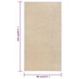 Voir la diapositive 6 : VIDAXL Tapis a poils courts 80x150 cm Beige