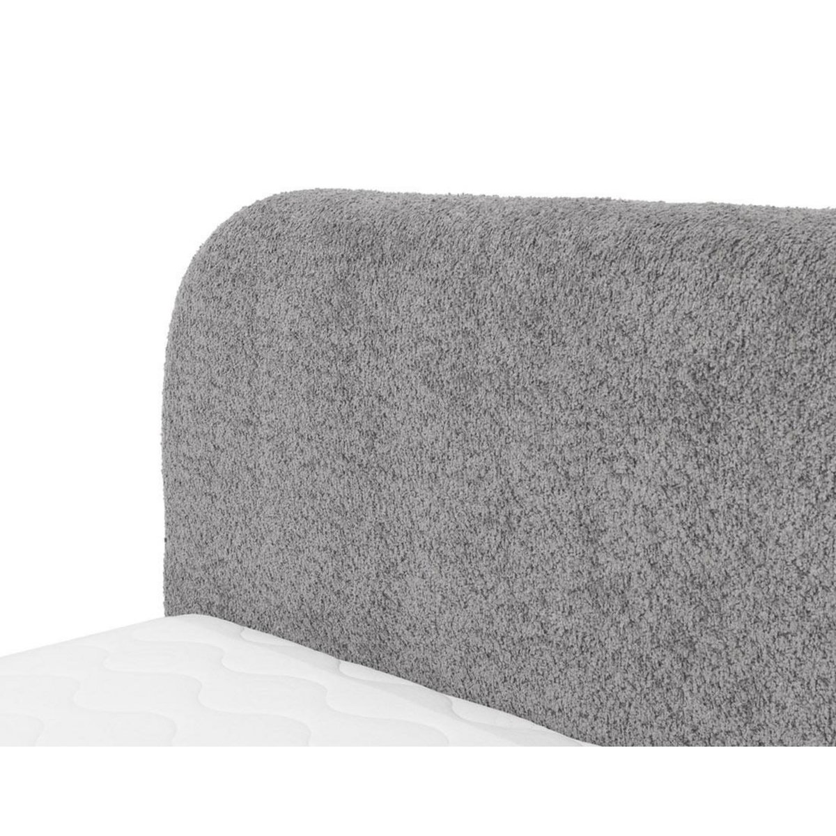 BEST MOBILIER Orane - lit coffre - 160x200 cm - en tissu bouclette