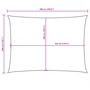 Voir la diapositive 6 : VIDAXL Voile de parasol Tissu Oxford rectangulaire 3x5 m Beige
