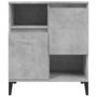 Voir la diapositive 5 : VIDAXL Buffet Gris beton 60x35x70 cm Bois d'ingenierie
