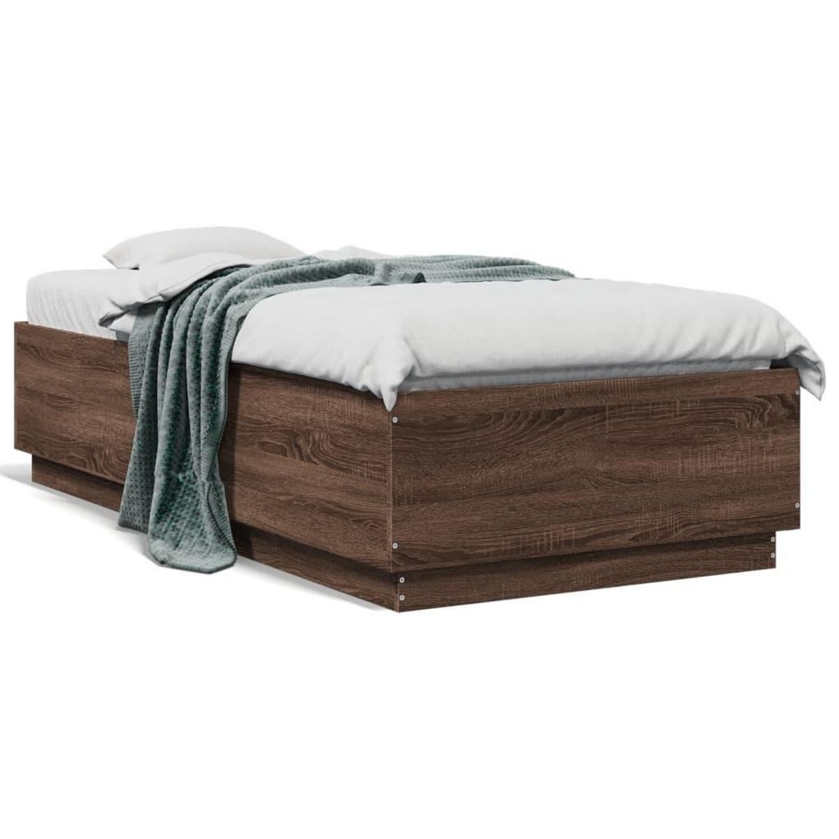 VIDAXL Cadre de lit sans matelas chene marron 90x190 cm
