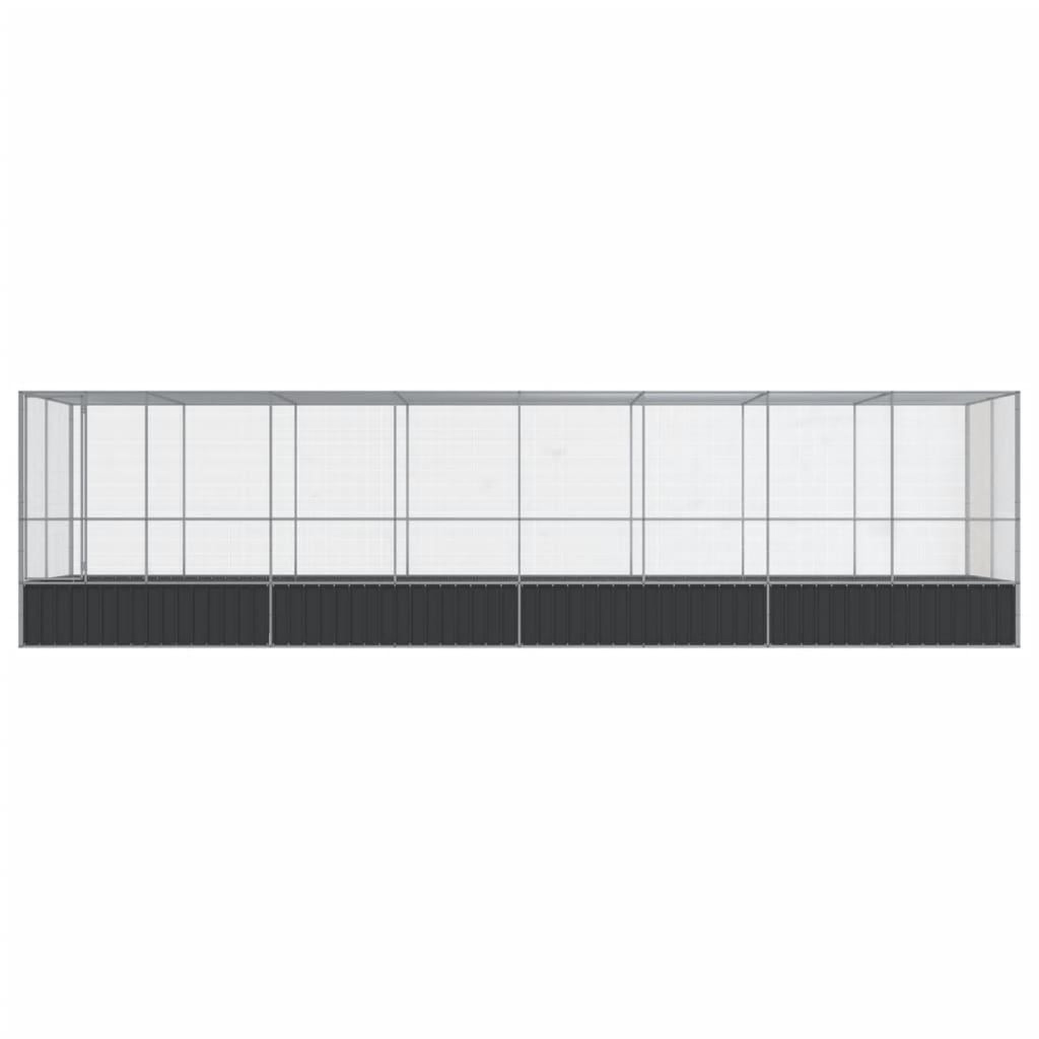 Voir la diapositive 3 : VIDAXL Voliere avec extension argente 832x207x212 cm acier