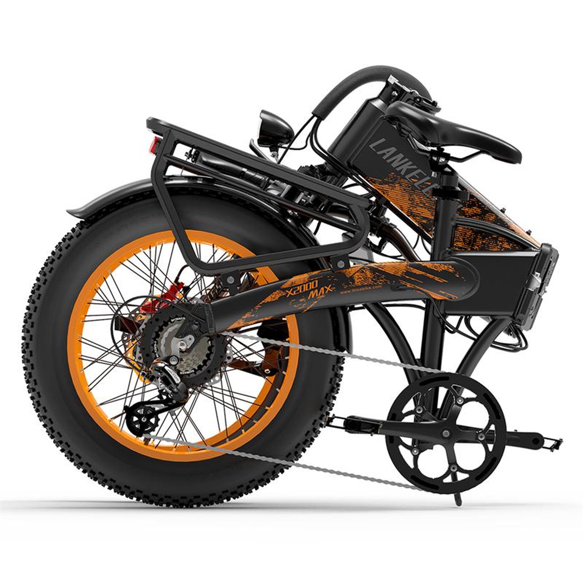 Voir la diapositive 4 : LANKELEISI Vélo électrique pliable LANKELEISI X2000 MAX