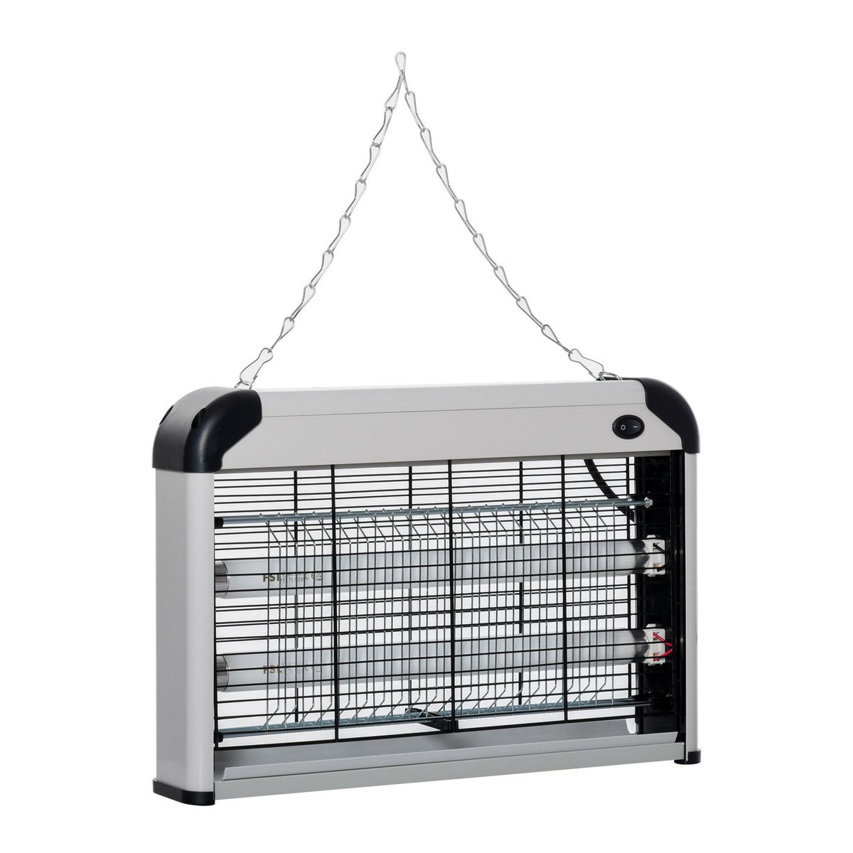 OUTSUNNY Lampe UV anti-insectes anti moustique tue mouche électrique destructeur d'insectes 20 W noir gris