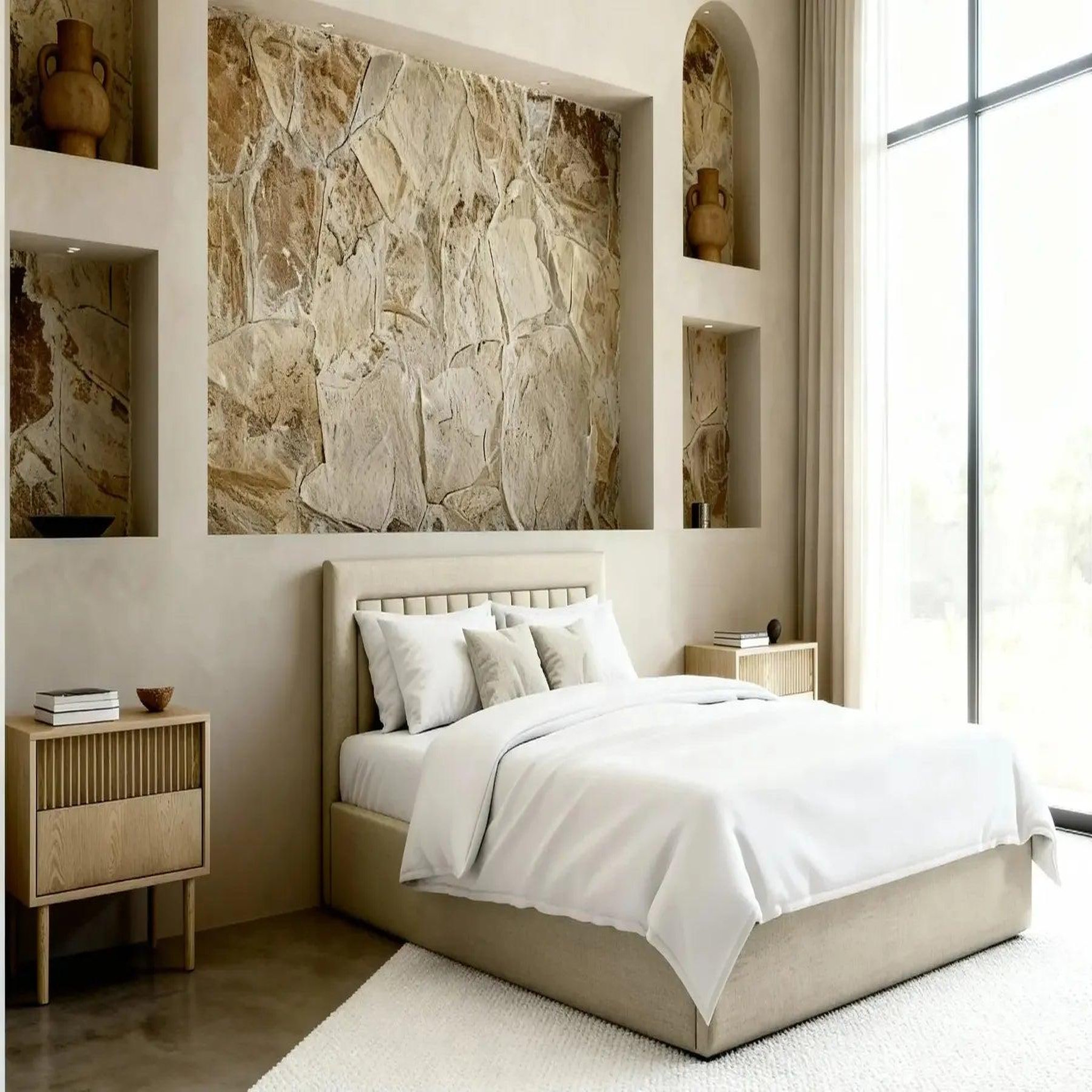 Voir la diapositive 5 : CASANOVA PARIS Camille - lit coffre tissu velours