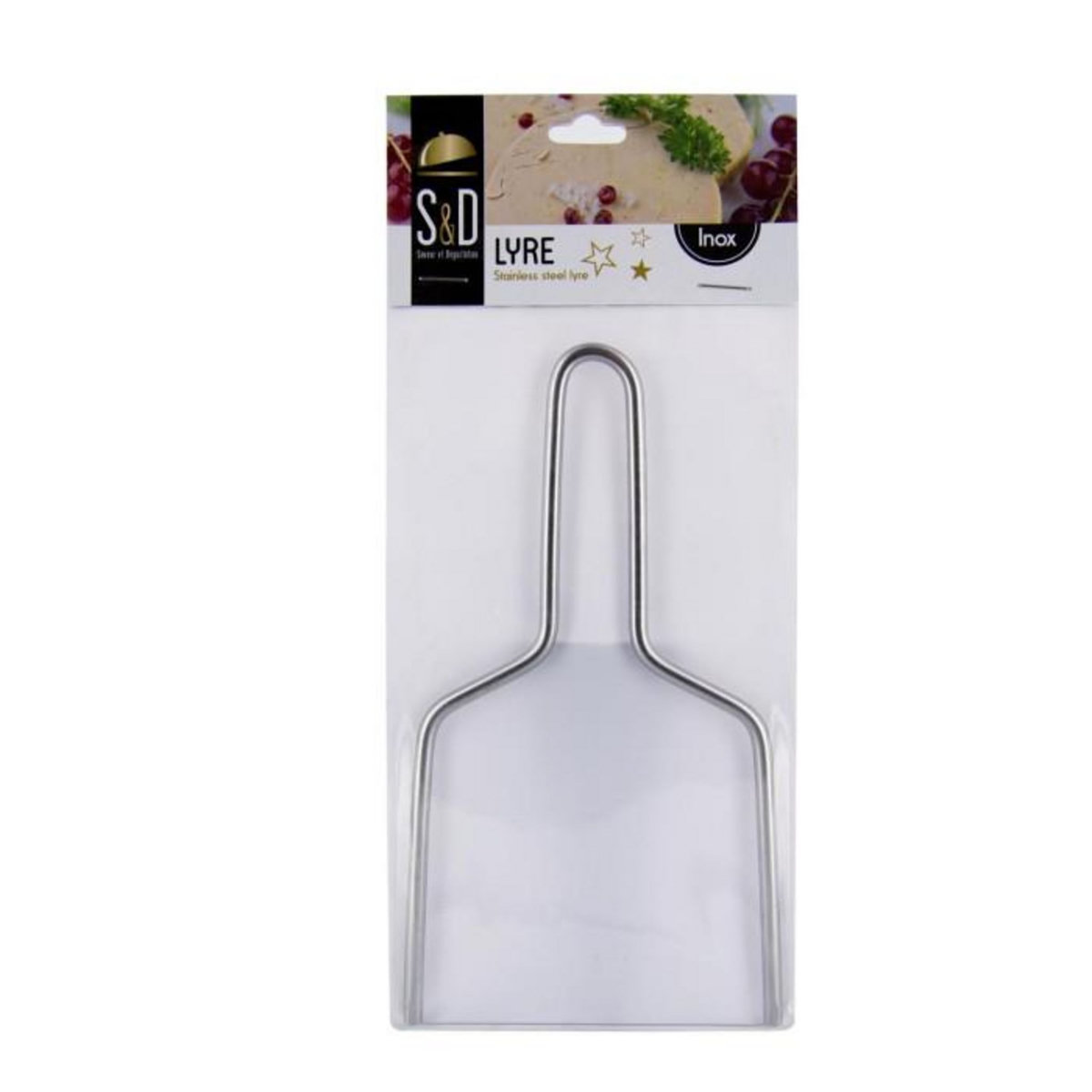 Paris Prix Lyre en Inox  Foie Gras  18cm Argent