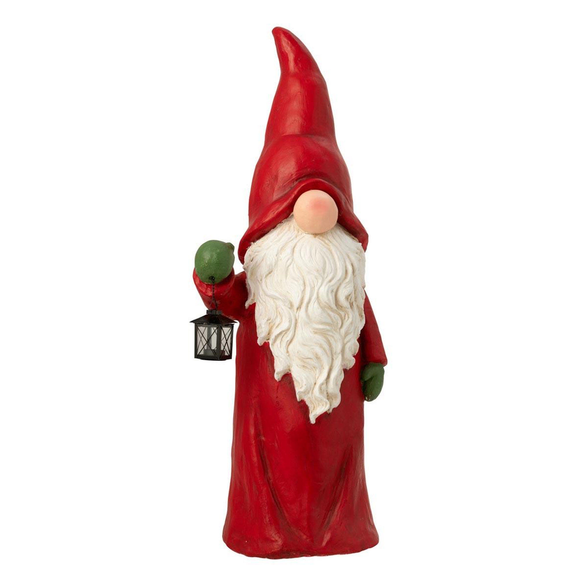 J-LINE Statue lutin de noël  lanterne  106cm multicolore