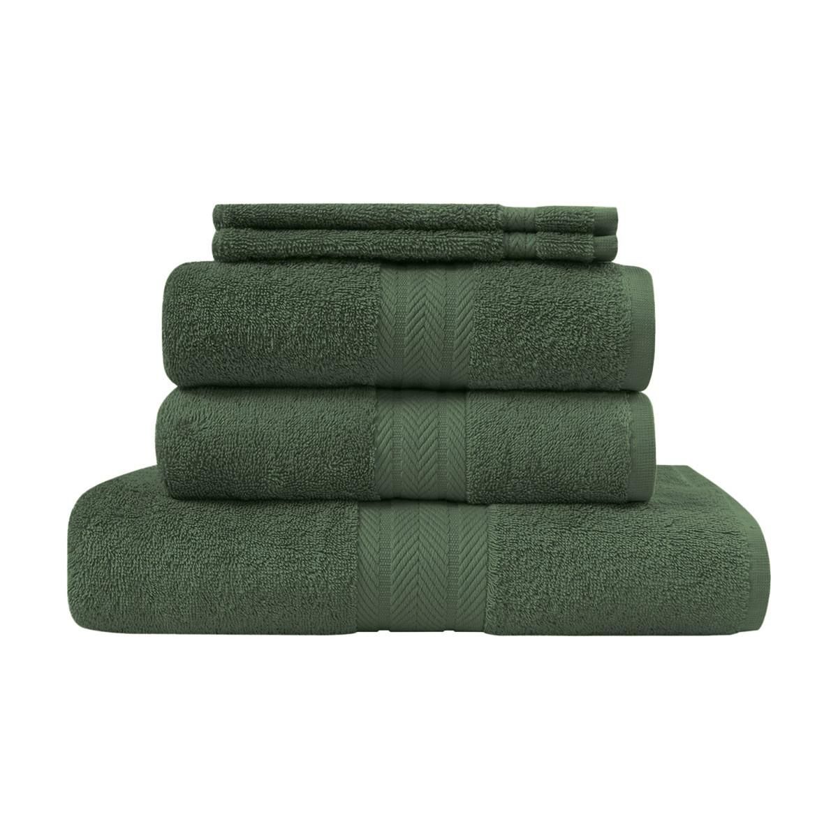 Sensei Maison Ensemble de bain 5 pièces (1 drap de bain + 2 serviettes de toilette + 2 gants) LUXURY