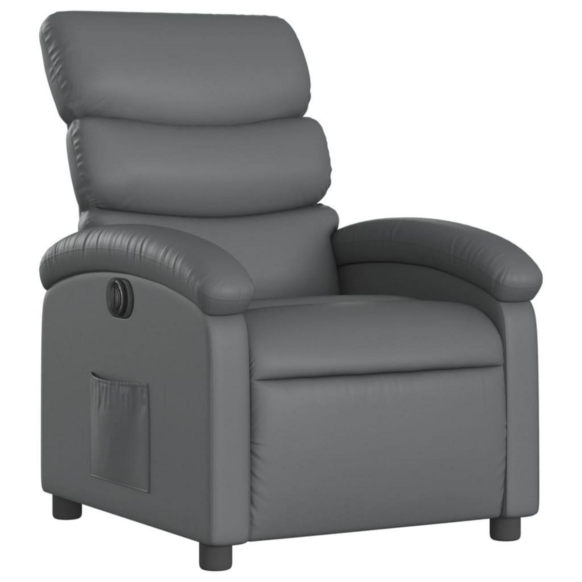 VIDAXL Fauteuil inclinable electrique Gris Similicuir