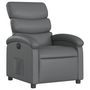 Voir la diapositive 4 : VIDAXL Fauteuil inclinable electrique Gris Similicuir