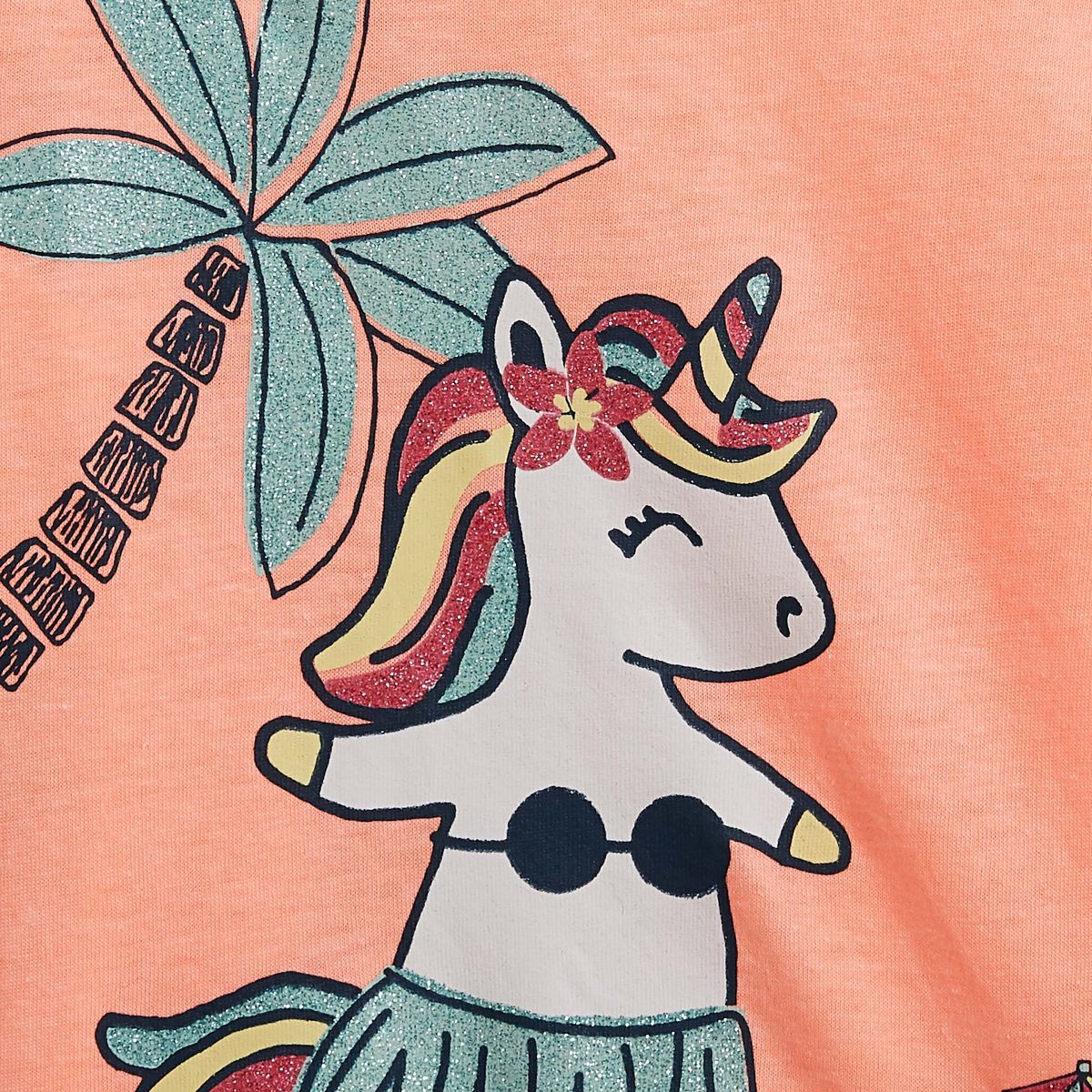 INEXTENSO T-shirt manches courtes licorne bébé fille