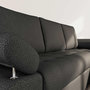Voir la diapositive 5 : BEST MOBILIER Bianca - canapé d'angle droit 4 places convertible avec coffre en tissu texturé