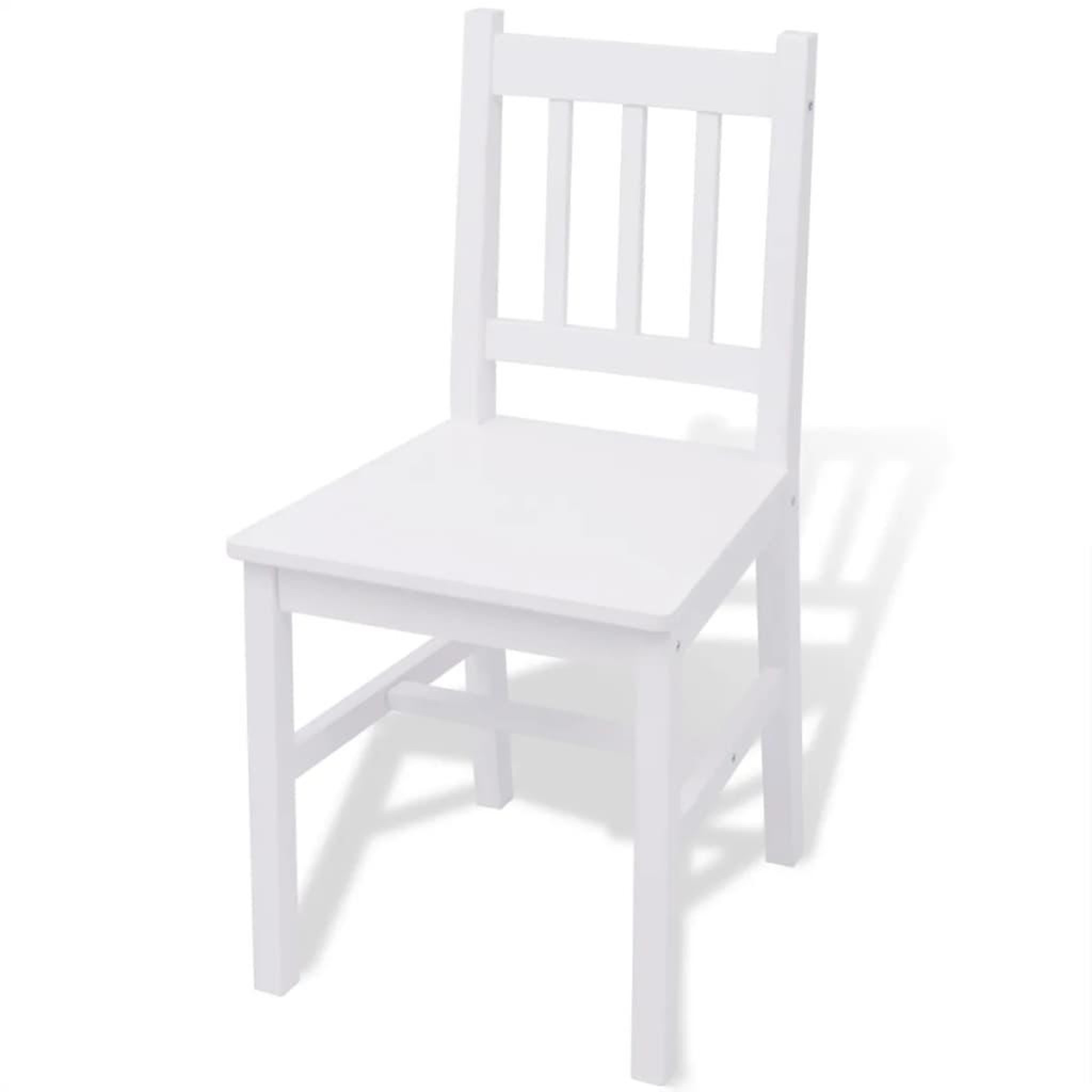 Voir la diapositive 5 : VIDAXL Jeu de salle a manger 7 pcs Pinede Blanc
