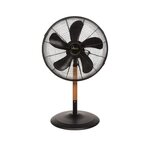 NIKLAS Ventilateur de Table 60W Mat en Bois - Ventilateur portable 3 Vitesses Hauteur 76cm Tête Réglable NIKLAS