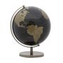 Voir la diapositive 2 : Paris Prix Globe Terrestre Déco  Map  34cm Noir & Bronze