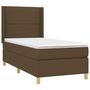 Voir la diapositive 4 : VIDAXL Sommier a lattes de lit matelas LED Marron fonce 80x200cm Tissu