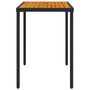 Voir la diapositive 5 : VIDAXL Table de jardin avec dessus en bois d'acacia noir 115x54x74 cm