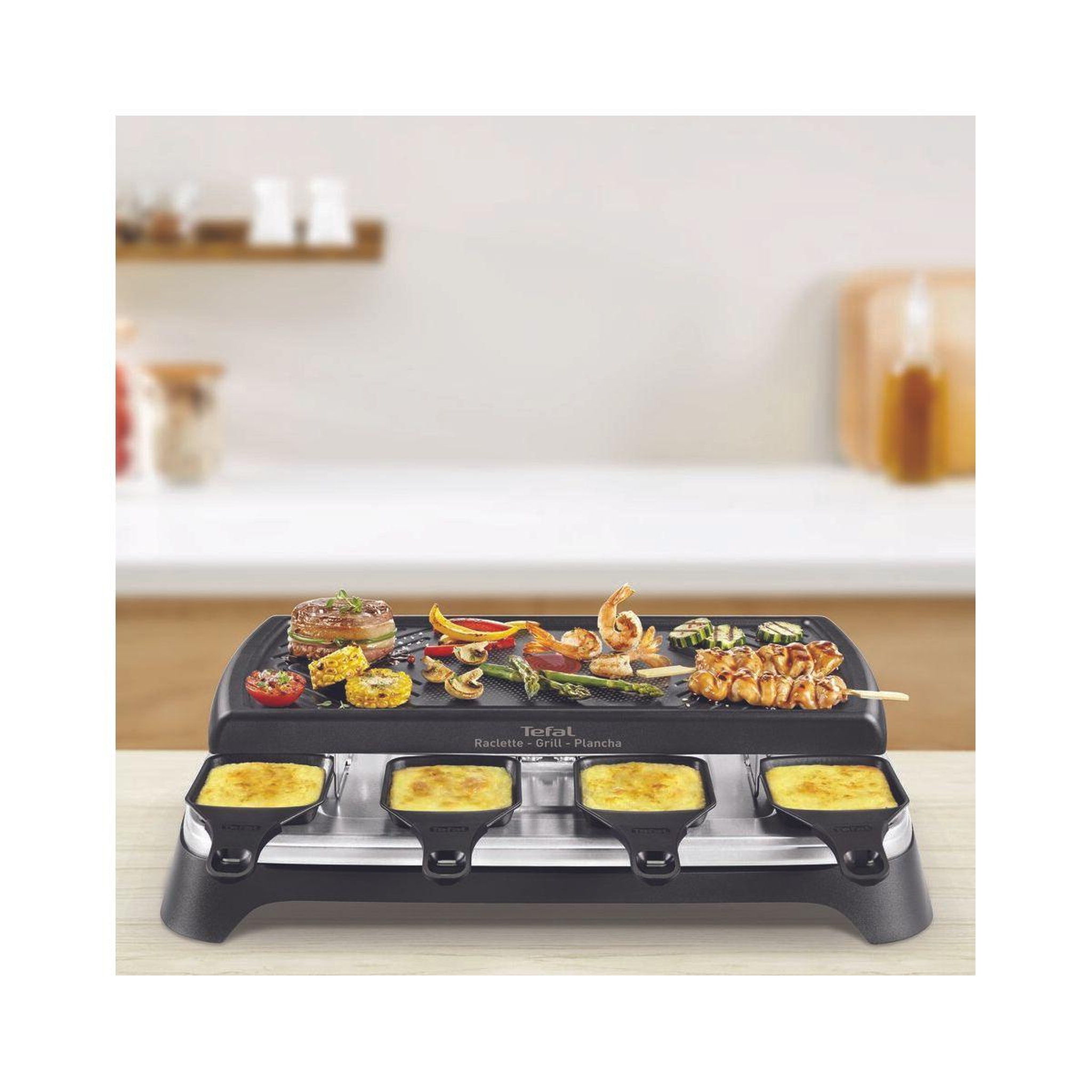 Voir la diapositive 3 : TEFAL Coupelle lot de 2 poelons à raclette carrées