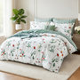 Voir la diapositive 2 : Home collection Parure housse de couette 3 pcs 240x220 cm en percale de coton 80 fils Coss