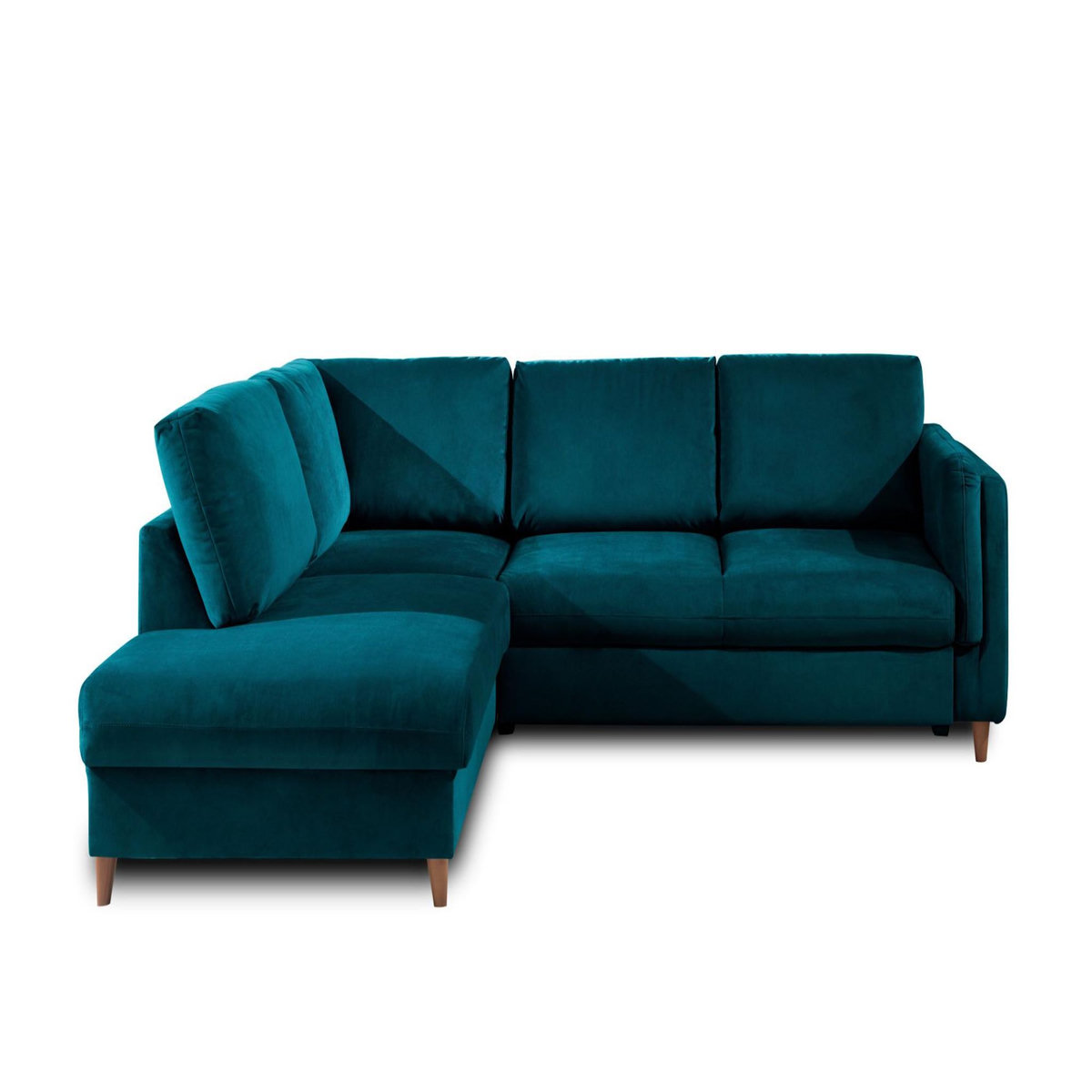 LISA DESIGN Brooke - canapé d'angle gauche - convertible - 5 places - en velours