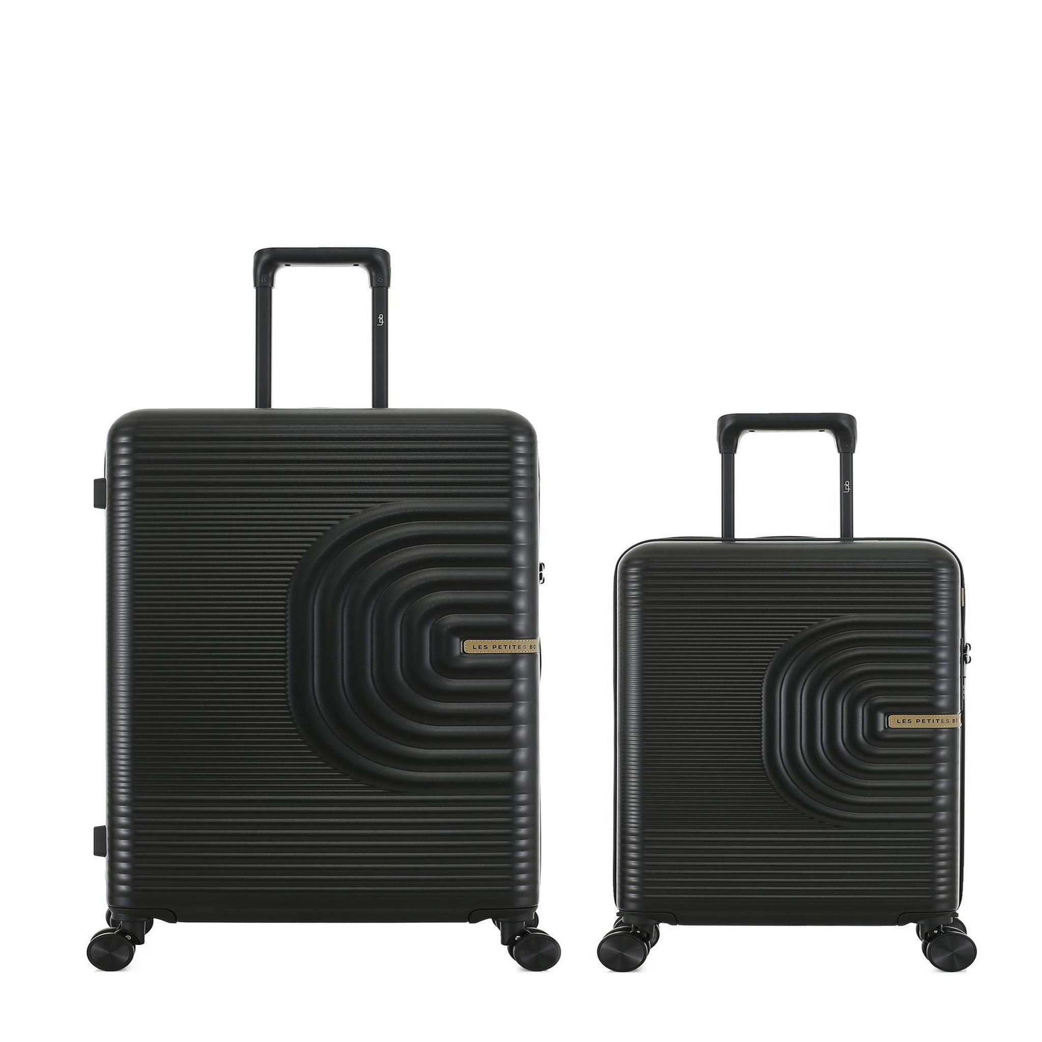 LES P'TITES BOMBES LPB Lot de 2 Valises Rigides Grand Format et Cabine CELIA